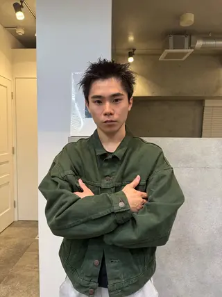 ショート メンズ 艶髪施術 関谷ヒュウのヘアスタイル