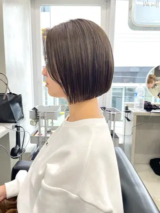 ショート カラー 👑ボブはお任せ ミヤノ👑のヘアスタイル