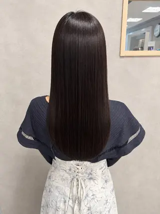 ロング パーマ 髪質改善/縮毛矯正 /レイヤーカット岡部のヘアスタイル