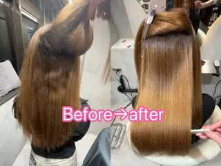 セミロング ヘアアレンジ 縮毛矯正/ 巻ける艶髪/吉田光佑のヘアスタイル