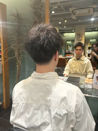 パーマ メンズ オーガニックカラー/ 表参道/ルカのヘアスタイル