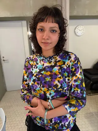 ショート パーマ 中野 こころのヘアスタイル