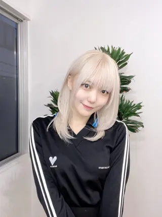 セミロング カラー 渋谷レイヤーカット❌ 縮毛矯正専門/武田涼のヘアスタイル