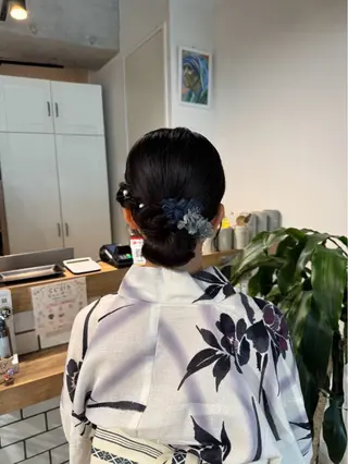 ミディアム ヘアアレンジ 似合わせカラー/ケア ブリーチ🎀Rinのヘアスタイル