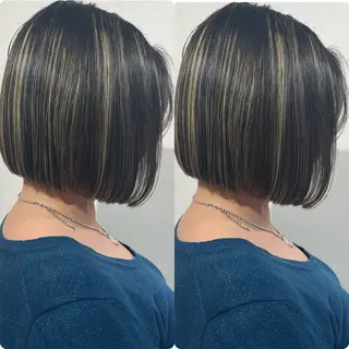 ショート 切っぱなし💇‍♀️ イヤリング🎨龍之介のヘアスタイル