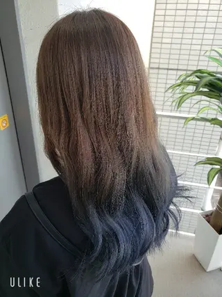 セミロング 透明感カラー×髪質改 善✨️町田築✨️のヘアスタイル