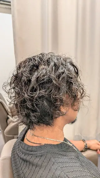 ミディアム メンズ 田中 佑磨のヘアスタイル