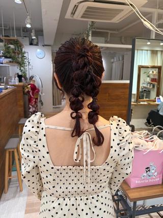 ヘアアレンジ カットパーマ/ レイヤー/ココミ🧚のヘアスタイル