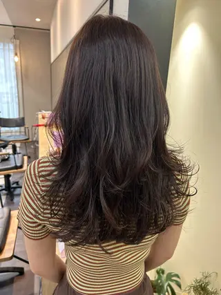 ロング カラー hubhair レイヤー/透明感のヘアスタイル