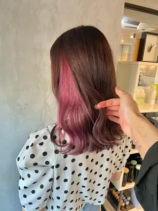 ミディアム カラー 髪質改善/美髪矯正 🪼土屋そーたのヘアスタイル