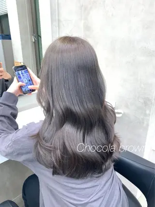 ロング 縮毛/ダブルカラー 🦋ベージュヘア🦋のヘアスタイル
