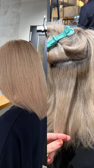ミディアム カラー 【🥀履歴修正🥀】 ハイトーン職人/拓真のヘアスタイル