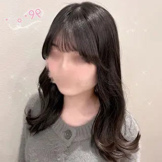 セミロング 顔周り/ガーリー /ヘアメ/あつはのヘアスタイル