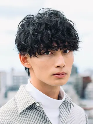 パーマ メンズ 仙台波巻きパーマ/ fifth/遠藤楓雅のヘアスタイル