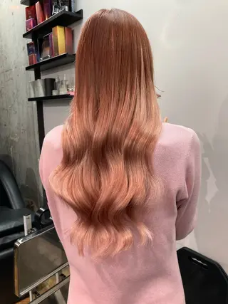 ロング カラー ✨最安値✨エクステ カラー🌼つきな🌼のヘアスタイル