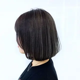 ミディアム Fuu👣ボブ/ボブ ヘア/ベージュカラーのヘアスタイル