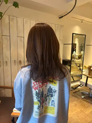 セミロング カラー 竹本りんか/梅田/ 新大阪/天王寺のヘアスタイル