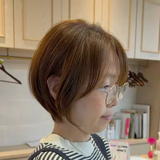 ショート ショート/ボブ パーマ/中原のヘアスタイル