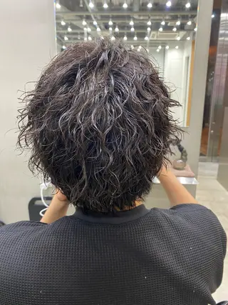 ミディアム パーマ メンズ fifth 木下 浬玖のヘアスタイル