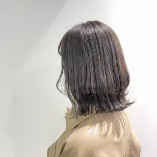 ミディアム カラー ヘアアレンジ 縮毛矯正/髪質改善/ ブリーチ毛/木元渓太のヘアスタイル