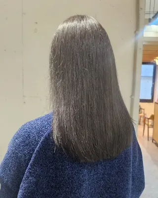 セミロング Ayu🐾縮毛矯正/ ブリーチ無しカラーのヘアスタイル