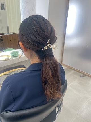 セミロング ヘアアレンジ ‎🤍似合わせ提案 ‎🤍YUURI🤍のヘアスタイル