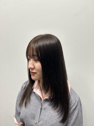ロング カラー 酸性ストレート/ ボブ/暖色/リコのヘアスタイル