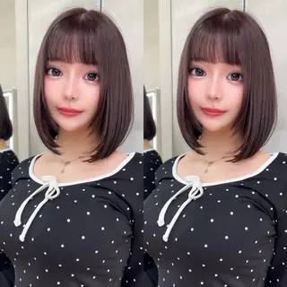 ミディアム カラー ✨髪質改善特化✨副 店長椎葉信乃介のヘアスタイル