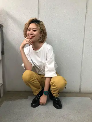 ショート カラー パーマ ヘアアレンジ 《mu-kichi》 高橋サキのその他イメージ