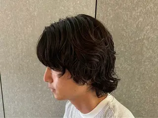 ミディアム パーマ メンズ 朝ラクパーマ 【SENA】のヘアスタイル