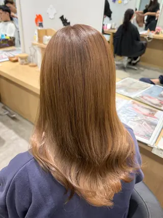 ロング カラー 巻ける髪質改善🫧ハ イライト/永田汰伊智のヘアスタイル
