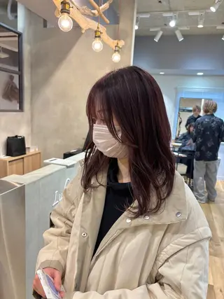 ミディアム こうやま みるのヘアスタイル