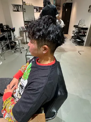 ショート パーマ メンズ Mizuki Yajimaのヘアスタイル