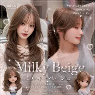 ロング ヘアアレンジ 大宮縮毛矯正💖韓国 レイヤー✂️櫻井のヘアスタイル