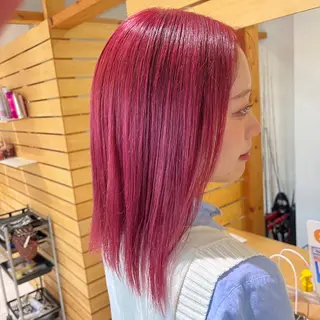 ミディアム カラー ✨髪質改善🎨 杉本賢人のヘアスタイル