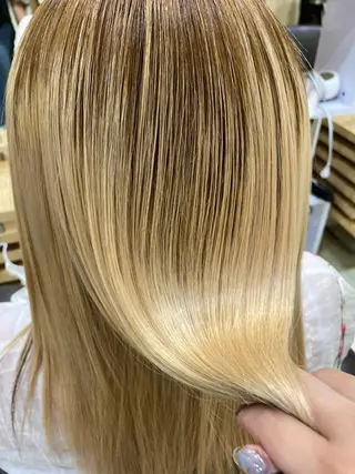 ロング カラー ヘアアレンジ TSUNA 🌙 Lim 五反田のマツエク・マツパデザイン
