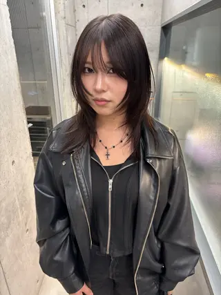 ミディアム カラー yuuna/ レイヤーカット🎀のヘアスタイル