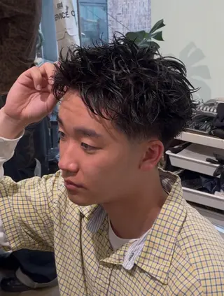 ショート メンズショート メンズ特化パーマのヘアスタイル