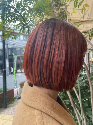 カラー すやま もえのヘアスタイル