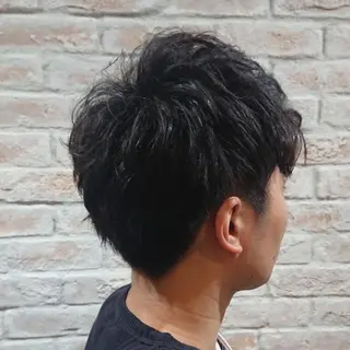 メンズ パーマ 赤松 摩美のヘアスタイル