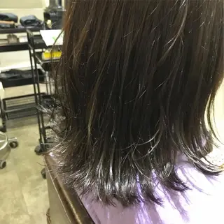 ミディアム カラー 森貴裕/ニュアンス パーマ/オリーブのヘアスタイル
