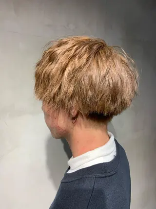 ショート メンズパーマ 工藤勇也のヘアスタイル