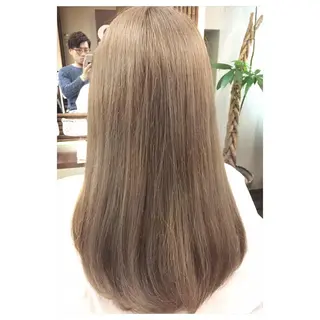 ロング カラー パーソナルカラー診断 できます 木曽 主博のヘアスタイル