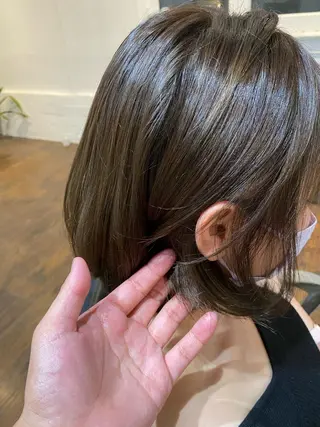 ミディアム カラー パーマ ヘアアレンジ 【N°deseo】 吉祥寺のヘアスタイル