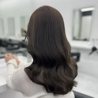 カラー 🌸春の暗髪カラー 🌸透明感ヘアのヘアスタイル