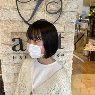ミディアム アクストスタイル川勝 しずかのヘアスタイル
