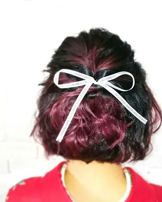 ミディアム カラー 田坂 真弓のヘアスタイル