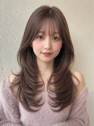 ミディアム RIHO/愛されモテ /透明感カラーのヘアスタイル