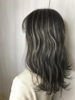 ミディアム カラー ヘアアレンジ 松井 敬太郎のヘアスタイル
