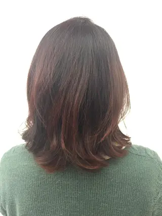 ミディアム カラー 岩崎 裕司のヘアスタイル